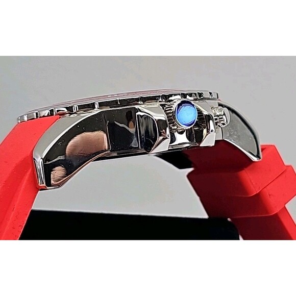 32West Styl'z Men's Watch RED Color Strap & Bezel New DC on dial = Dade County - Picture 11 of 12